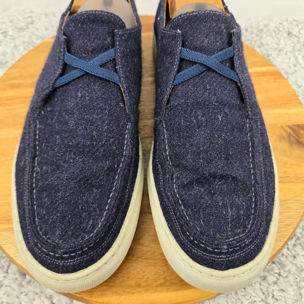 Peter Millar Mens 11 Mountainside Shetland Navy Wool Casual Lifestyle Slip On